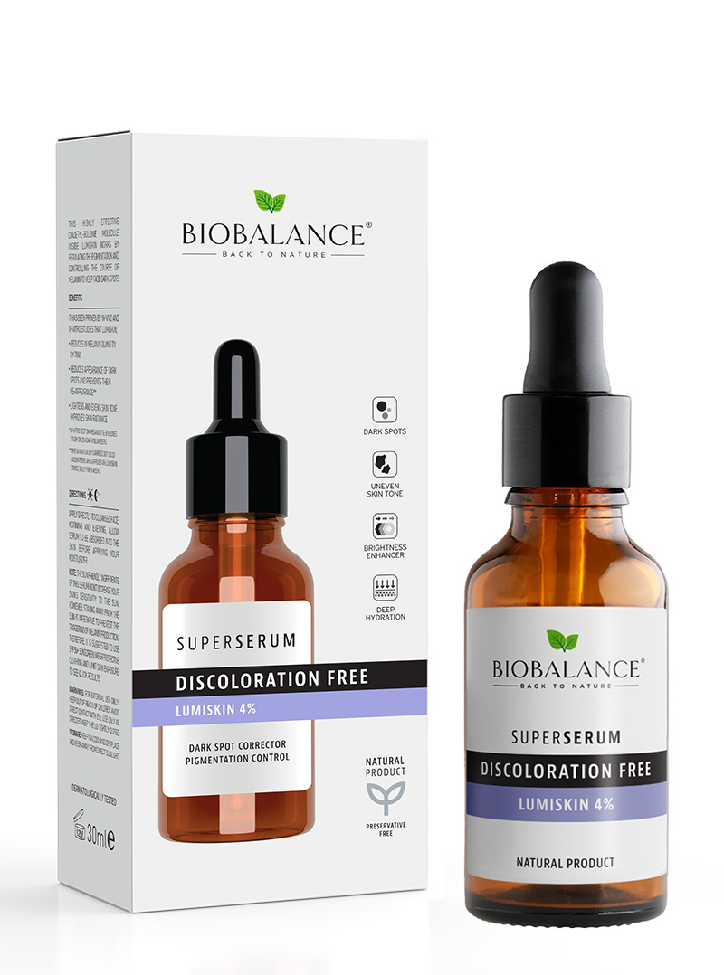 DISCOLORATION FREE LUMISKIN 4% SUPER SERUM – Biobalance DISCOLORATION FREE LUMISKIN 4% SUPER SERUM – Biobalance
